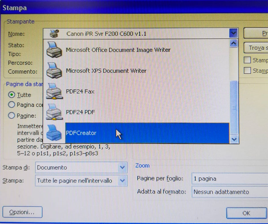 Come creare un pdf