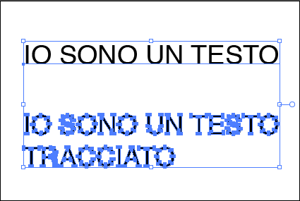 come tracciare un testo in illustrator
